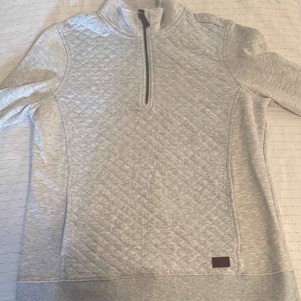 L.L. Bean Gray Quilted Sweatshirt